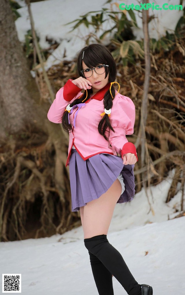 Bakemonogatari Tsubasa Hanekawa - Seximage Xdasi Mobi